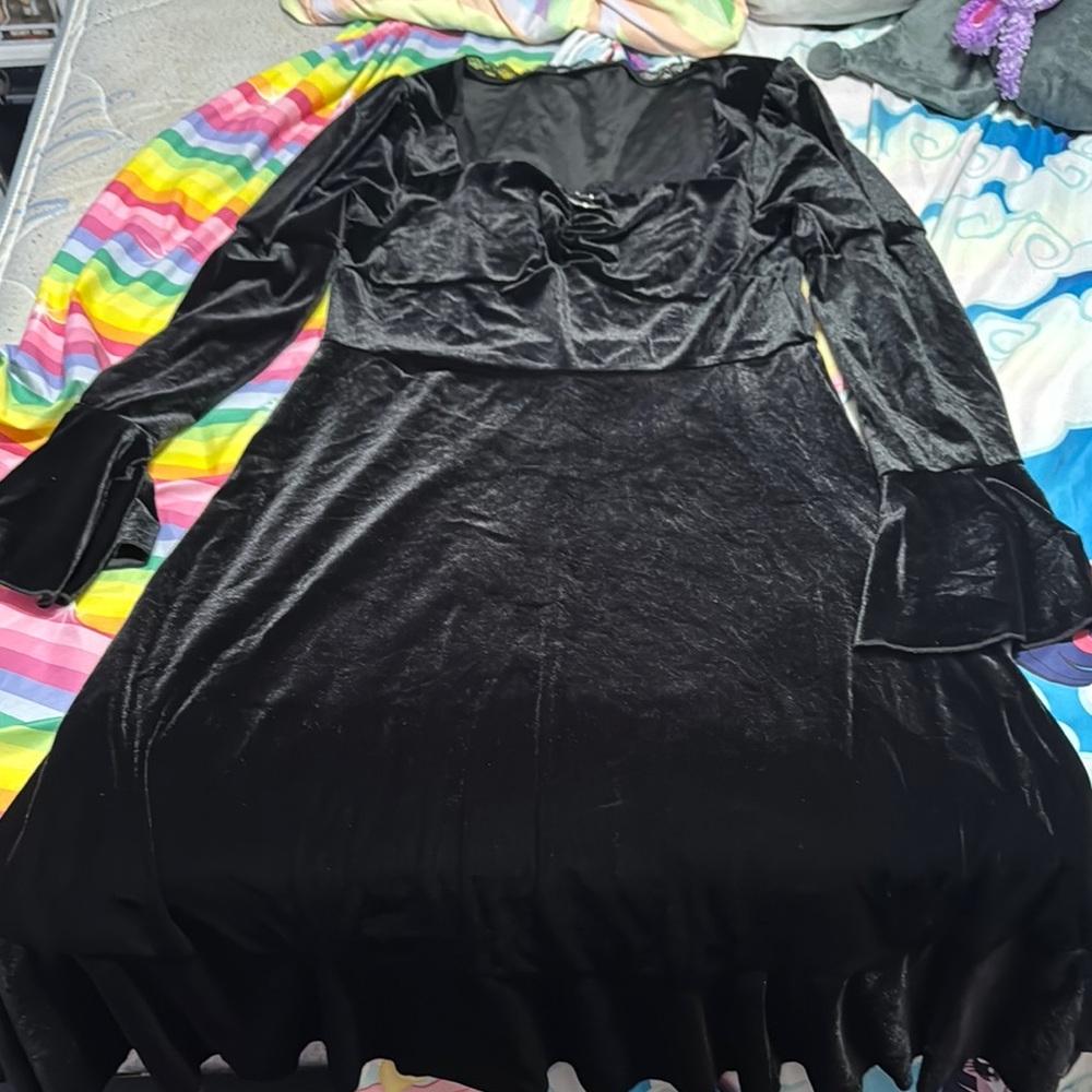 Black Dress with Mini Moon